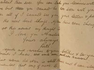 ...oppure con un pi� esplicito: �I love you Amelia, yours always Bill�